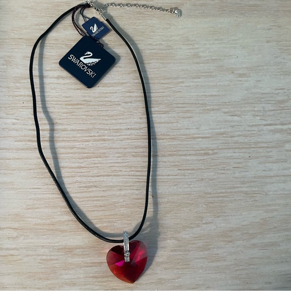 Swarovski Red Heart Pendant Necklace - Picture 2 of 7